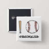 I Love (Baseball),<PERSONALIZE> 缶バッジ (正面&裏面)