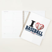 I Love Baseball Player & Team Planner Design プランナー手帳 (ディスプレー)