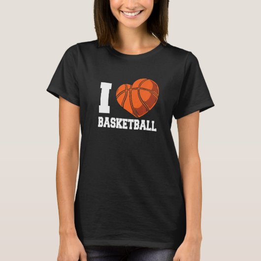 I Love Basketball Coach Match Team Player   Tシャツ (正面)