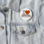 I Love Basketball Fan Button & Team Spirit Design 缶バッジ (インサイチュ)
