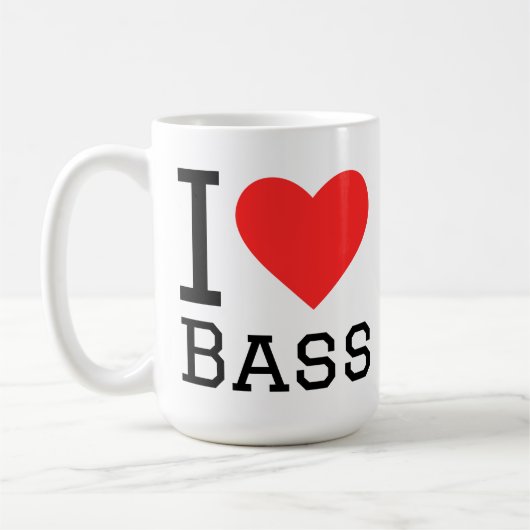I love bass コーヒーマグカップ (左)