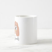 I Love Basset Hounds コーヒーマグカップ (中央)