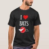 I Love Bats I Heart Bats Vampire Bat lover Chiropt Tシャツ (正面)