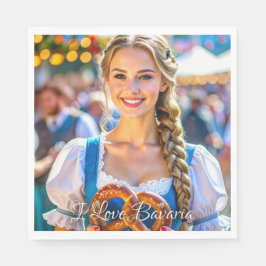 I LOVE BAVARIA スタンダードランチョンナプキン