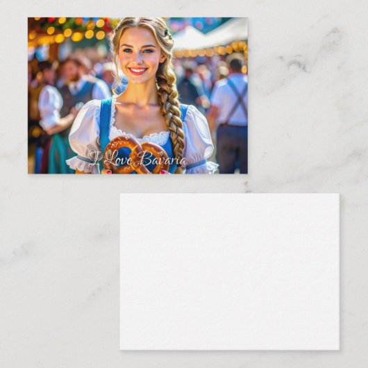 I LOVE BAVARIA ノートカード (正面/裏面)