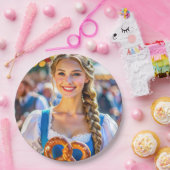 I LOVE BAVARIA ペーパープレート (パーティー)