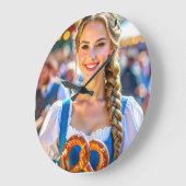 I LOVE BAVARIA ラージ壁時計 (傾斜)