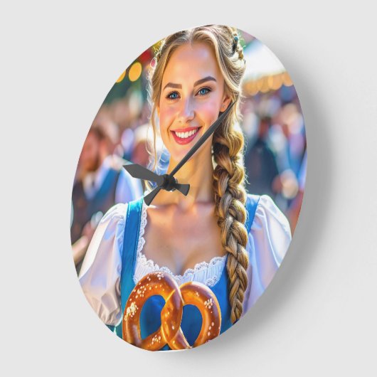 I LOVE BAVARIA ラージ壁時計 (傾斜)