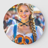 I LOVE BAVARIA ラージ壁時計 (正面)