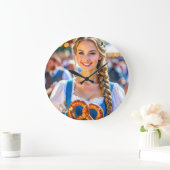 I LOVE BAVARIA ラージ壁時計 (ホーム)