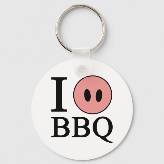I Love BBQ キーホルダー (正面)