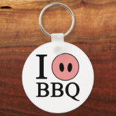 I Love BBQ キーホルダー (正面)