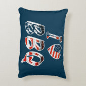 I Love BBQ, American Patriotic アクセントクッション (裏面(縦))