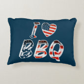 I Love BBQ, American Patriotic アクセントクッション (裏面)