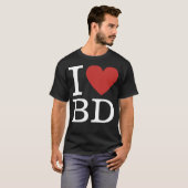 I ❤️ Love BD (建物部社員の場合) Tシャツ (正面フル)