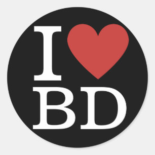 I Love BD ❤️ Business Development従業員カスタム ラウンドシール