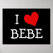 I Love Bebe ポスター (正面)