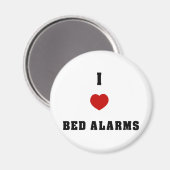 I Love Bed Alarms マグネット (正面/裏面)