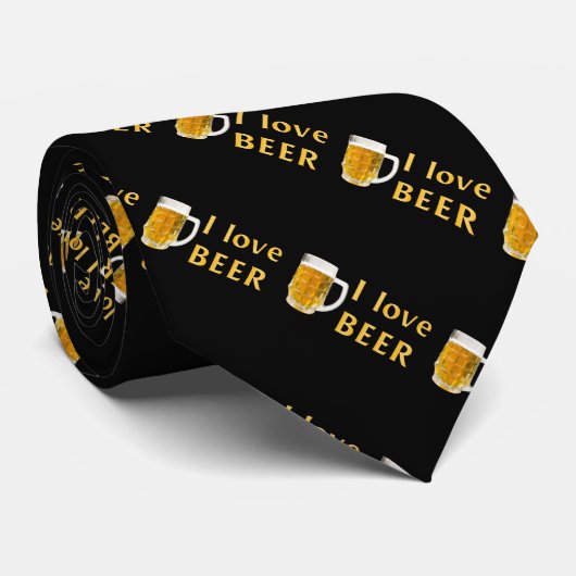 I love beer ネクタイ (ロール)