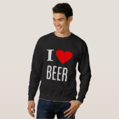 I Love Beer – ビール スウェットシャツ (正面フル)