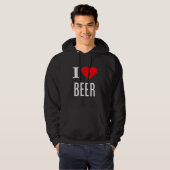 I Love Beer – ビール パーカ (正面フル)