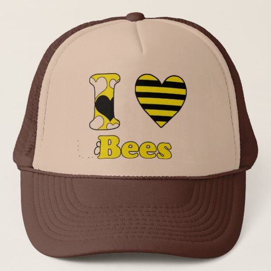 I love Bees キャップ (正面)