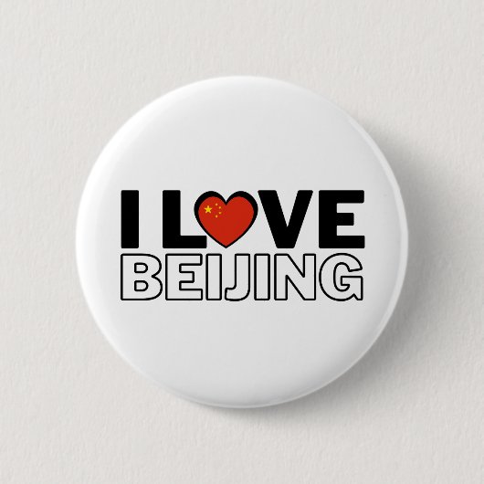 I LOVE BEIJING - For real Beijingers! 缶バッジ (正面)