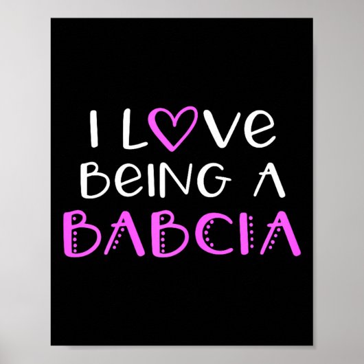 I love being a babcia cute cool  ポスター (正面)