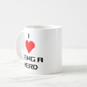 I Love Being A Nerd コーヒーマグカップ (正面左)