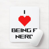 I Love Being a Nerd マウスパッド (マウス)