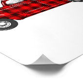 I Love Being A Nicu Nurse Valentine Buffalo Plaid  ポスター (角)