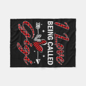 I Love Being Called Gigi Xmas Christmas Family  フリースブランケット (正面(横))