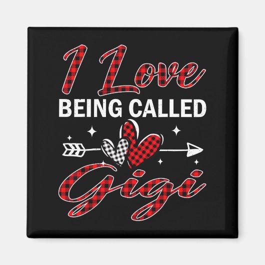 I Love Being Called Gigi Xmas Christmas Family  マグネット (正面)