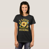 I Love Being Grandma Sunflower Cute Bee  Mother s  Tシャツ (正面フル)