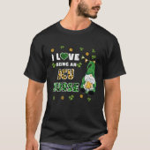 I Love Being ICU Nurse Gnome St Patricks Day Tシャツ (正面)
