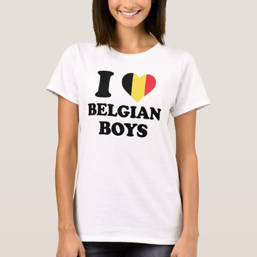 I love Belgian Boys Tシャツ (正面)