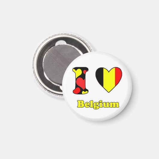I love Belgium magnet マグネット (正面/裏面)