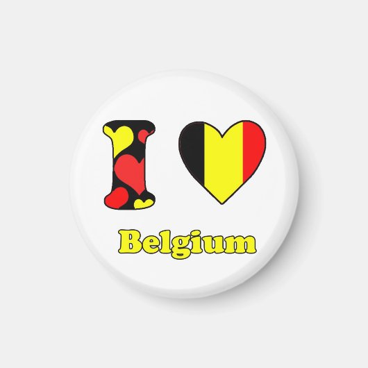 I love Belgium magnet マグネット (正面)