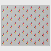 I Love Belgium Vertical Iハート国旗地図 ラッピングペーパー (フラット)