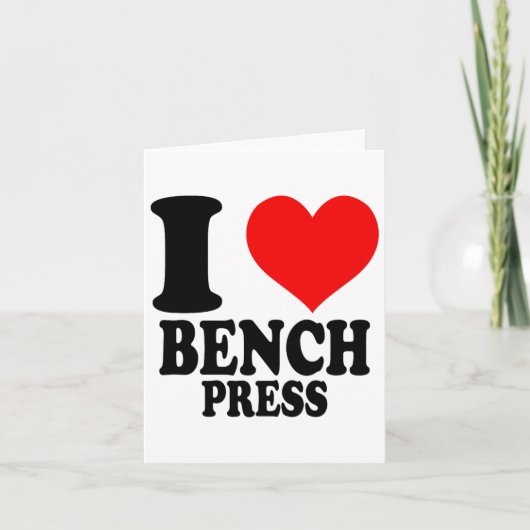 I Love Bench Press  カード (正面)
