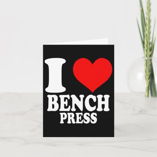 I Love Bench Press 1 カード (正面)