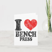 I Love Bench Press Vintage  カード (正面)