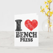 I Love Bench Press Vintage  カード (黄色い花)