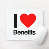 I Love Benefits マウスパッド (マウス)