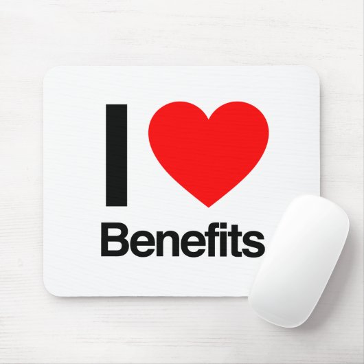 I Love Benefits マウスパッド (マウス)