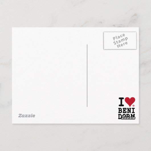 I LOVE BENIDORMカスタム POSTAL ポストカード (裏面)