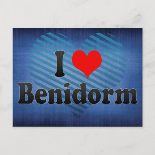 I Love Benidorm，スペイン ポストカード