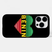 I Love Benin，ベナンハート Case-Mate iPhoneケース (裏面 (横))