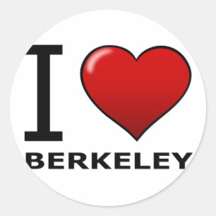 I LOVE BERKELEY,CA - CALIFORNIA ラウンドシール