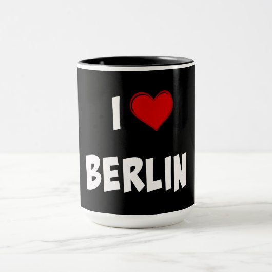 I Love Berlin,クラシックブラック マグカップ (中央)